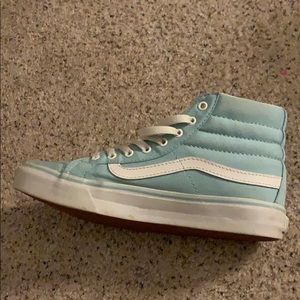 Light blue high top vans